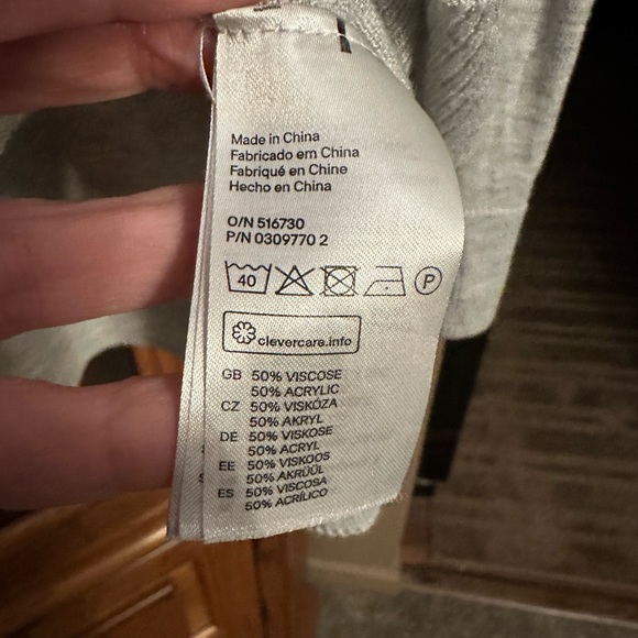 Oversized Light Weight Gray Knit Top. MUST BE BUNDLED (T) - Picture 4 of 4